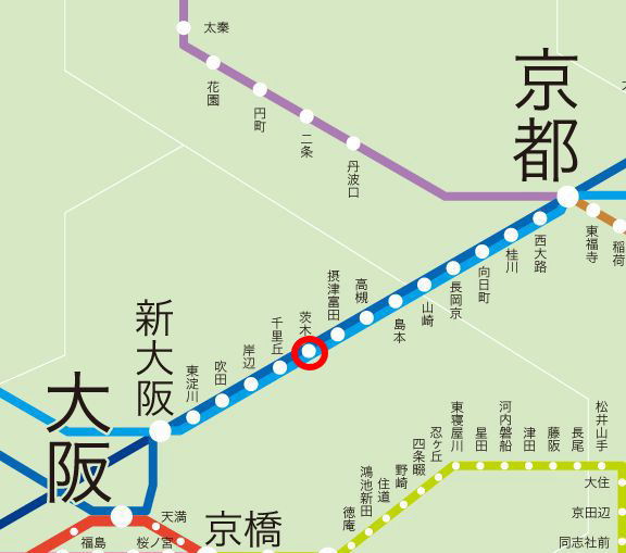 JR京都線路線図